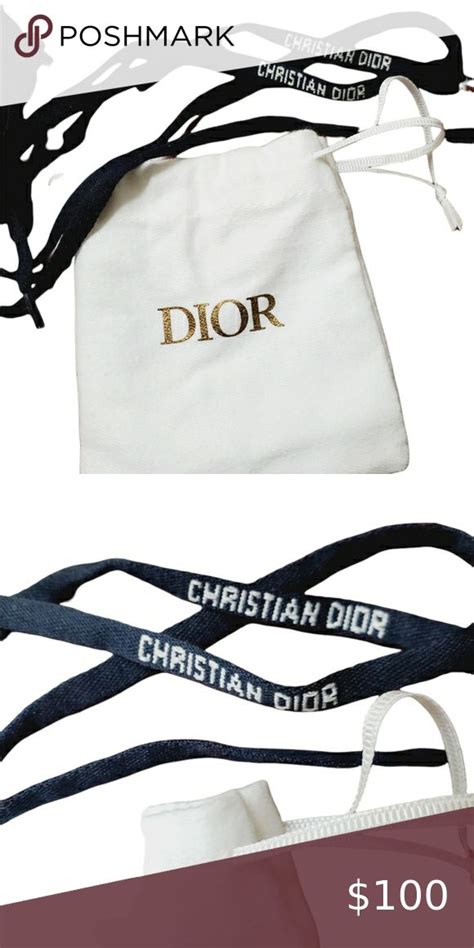 christian dior shoe laces.